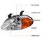 Spec-D Tuning 93-97 Honda Del Sol Euro Headlights Chrome Housing 2LH-DEL93-EU - alternate 5
